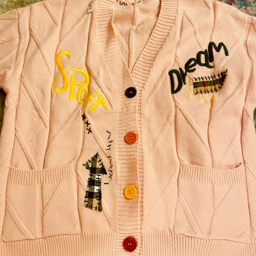 Pink Button-Up Cardigan - Picture 4 of 6